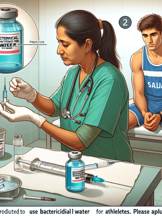 Come utilizzare correttamente l'acqua battericida per iniezioni negli atleti