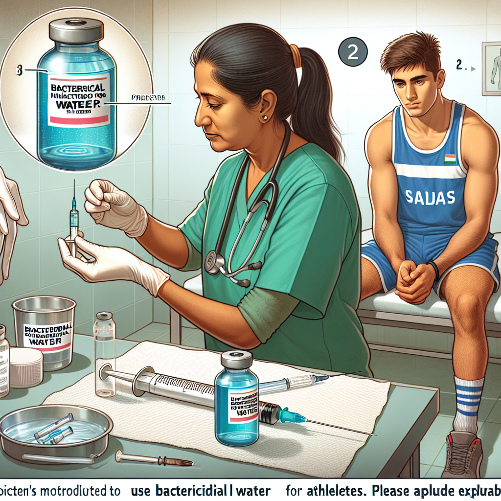 Come utilizzare correttamente l'acqua battericida per iniezioni negli atleti